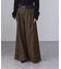 ツイストシームチェックワイドパンツ
