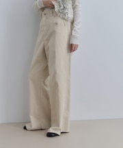 【WEB限定】イレギュラーヘムワイドストレートパンツ