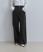 【WEB限定】イレギュラーヘムワイドストレートパンツ