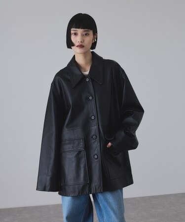 ラムレザーカーコート