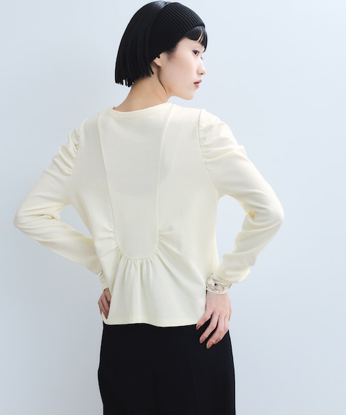 【WEB限定】バックペプラムカットソー
