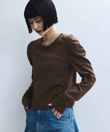 【WEB限定】バックペプラムカットソー