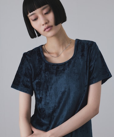 【Miller for ADAM ET ROPE'】別注 ベロアスクエアTee