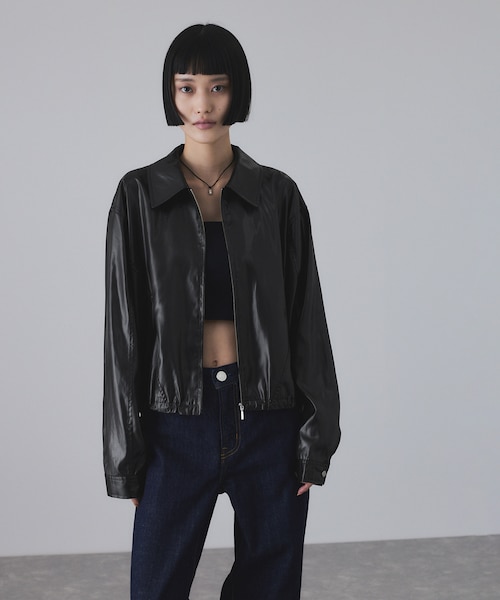 WEB限定】フリルライトブルゾン｜アダムエロペの通販｜&mall（アンド