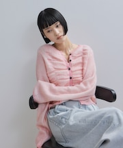 【WEB限定】ダブルモヘアシャーリングカーディガン
