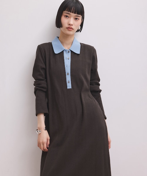 おかぴーさま専用　アダムエロペ　ポロシャツワンピース WEB限定】ポロシャツワンピース｜アダムエロペの通販｜&mall（アンド