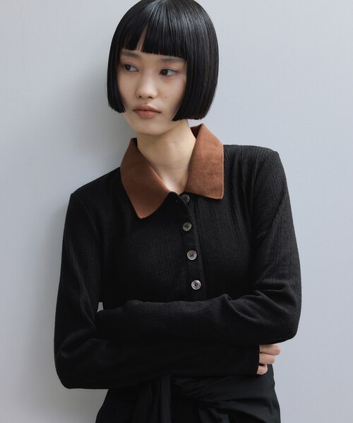 WEB限定】ロングスリーブポロシャツ｜アダムエロペの通販｜&mall