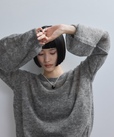 【WEB限定】ボリュームスリーブモヘアプルオーバー