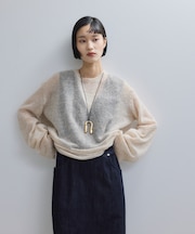 【WEB限定】ボリュームスリーブモヘアプルオーバー