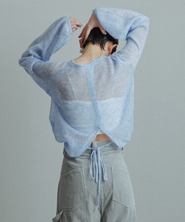 【WEB限定】ボリュームスリーブモヘアプルオーバー