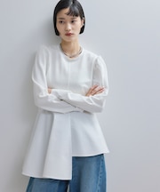 【WEB限定】・【オケージョン】フリルペプラムロングスリーブカットソー