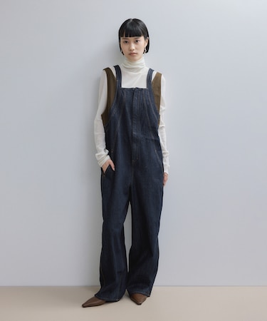 【WEB限定】バイカラーサロペット