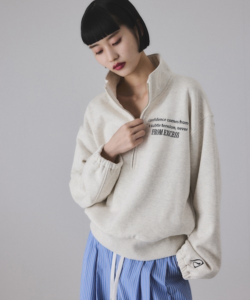 サステナブル】ハーフジップスウェット｜アダムエロペの通販｜&mall