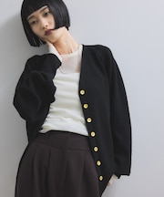 【WEB限定】カシミヤMIXメニーボタンカーディガン