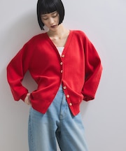 【WEB限定】カシミヤMIXメニーボタンカーディガン