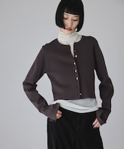 セレクトレングスクルーネックニットカーディガン