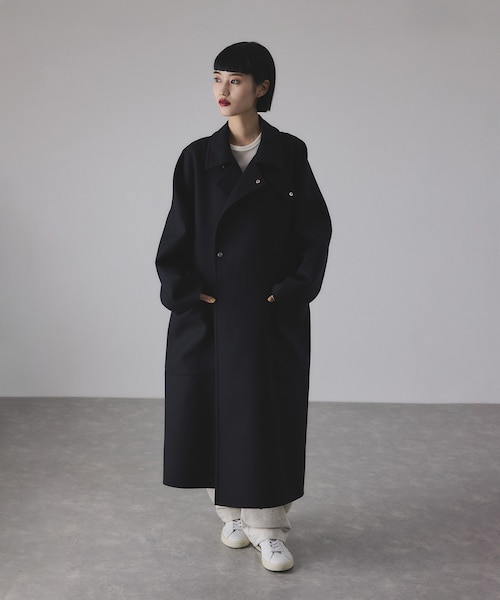 2025AWアダムエロペADAM ET ROPE'ソモウリバーロングコート美品 ソモウリバーロングコート｜アダムエロペの通販｜&mall（アンドモール