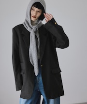 シングルブレストスリットジャケット