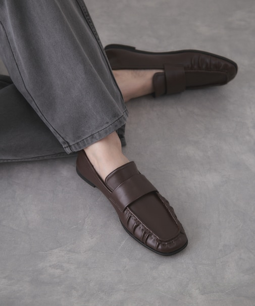 ソフトギャザーローファー/撥水・晴雨兼用