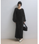 【WEB限定】フロントZIPコンビギャザーワンピース