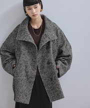 【WEB限定】スタンドカラーウールミドルコート