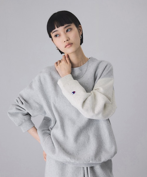 ADAM ET ROPE' RW LOGO SWEAT チャンピオン ADAM ET ROPÉ FEMME(アダム エ ロペ ファム) / 【Champion for
