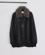 シンセティックレザーフライトジャケット
