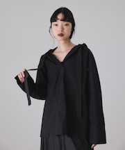 スキッパーフーディシャツ