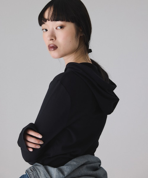 シアーフードプルオーバー｜アダムエロペの通販｜&mall（アンドモール
