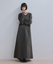 【WEB限定】ロングセミフレアワンピース