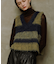 【WEB限定】ブラッシュドボーダーベスト