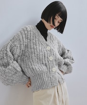 【WEB限定】ローゲージクロップドカーディガン