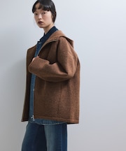 【WEB限定】メランジボンディングフーディーブルゾン