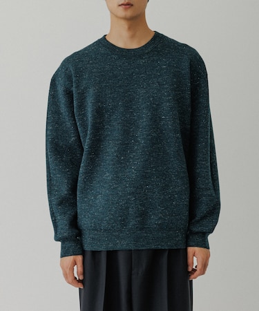 リネン ミックス リバーシブルニット