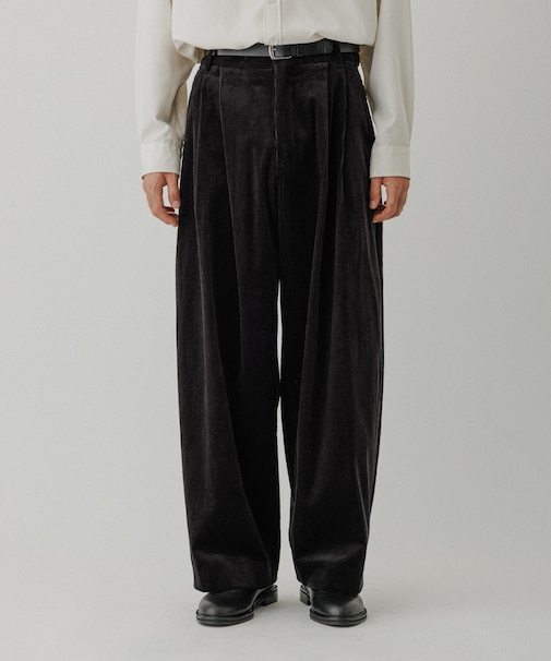 コーデュロイ バギー スラックス