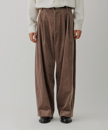 コーデュロイ バギー スラックス