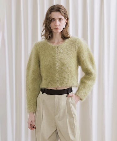 【EMOELLE】モヘアファーボレロカーディガン