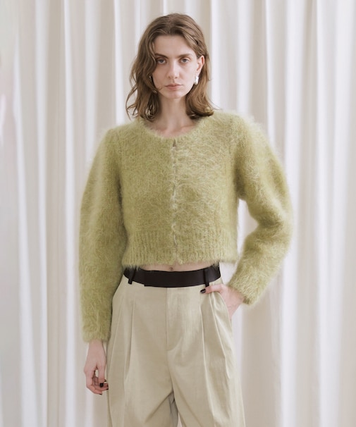 【EMOELLE】モヘアファーボレロカーディガン