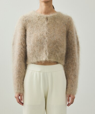 【EMOELLE】モヘアファーボレロカーディガン