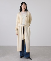 【サステナブル】ウエストノットニットワンピース