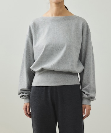 【EMOELLE】ボートネックスウェット