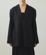 【EMOELLE】ウールコットンジャケットライクブラウス