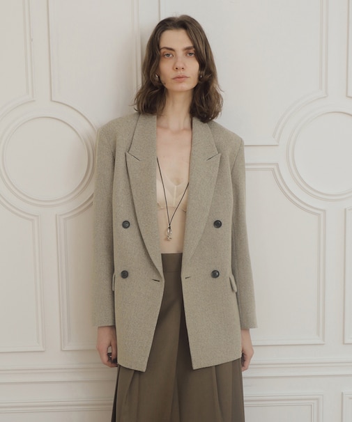 【EMOELLE】ウールネップテーラードジャケット