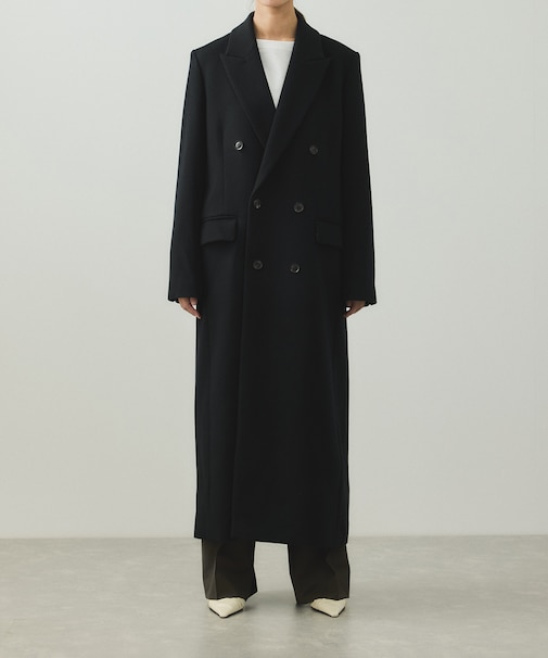 【EMOELLE】ピークドラペルダブルコート