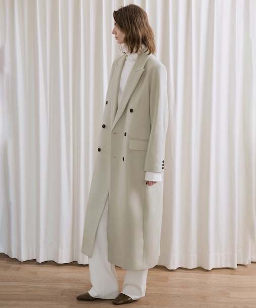 【EMOELLE】ピークドラペルダブルコート
