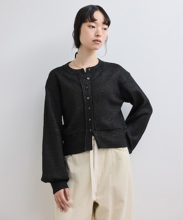 【WEB限定】ラメニットコンパクトカーディガン