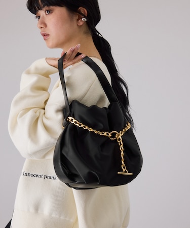 【サステナブル】チェーン巾着バッグ