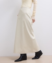 【WEB限定】シンセティックレザータイトスカート