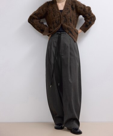 【WEB限定】チェックバレルパンツ