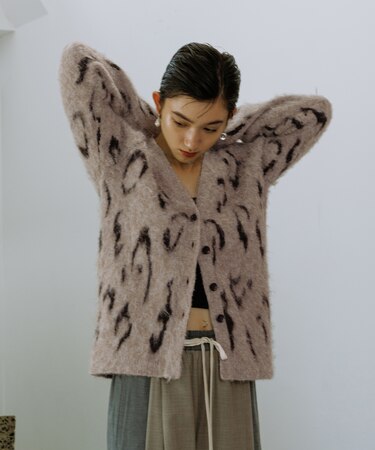 【WEB限定】ブラッシュレオパードカーディガン